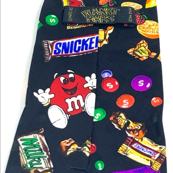 Vintage Planet Mars Candy Silk Necktie - Picture 4 of 4